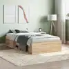 Image de vidaXL Cadre de lit sans matelas chêne sonoma 90x200 cm