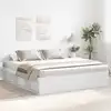 Image de vidaXL Cadre de lit sans matelas blanc 180x200 cm