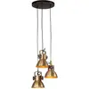 Image de vidaXL Lampe suspendue 25 W laiton antique 30x30x100 cm E27