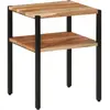Image de vidaXL Table d’appoint 35x35x45 cm bois massif d'acacia et fer