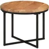 Image de vidaXL Table Basse 45x45x35 cm Bois Massif Acacia et Fer