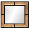 Image de vidaXL Miroir de Salle de Bain, Miroir de Maquillage, Miroir Coméstique, Miroir de Courtoisie Toilette, Moderne, Bois Massif d'Acacia