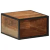 Image de vidaXL Table de Chevet Murale, Armoire de Nuit Suspendue, Meuble de Rangement Flottant Chambre à Coucher Intérieur, Bois Massif d'Acacia