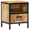 Image de vidaXL Table de Chevet 40x35x50 cm Bois de manguier Massif