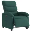 Image de Fauteuil inclinable électrique Vert foncé Tissu