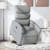 Image de vidaXL Fauteuil inclinable Gris clair Tissu