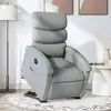 Image de vidaXL Fauteuil inclinable électrique gris clair tissu