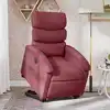 Image de vidaXL Fauteuil inclinable électrique rouge bordeaux tissu