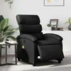 Image de vidaXL Fauteuil de massage inclinable électrique noir similicuir