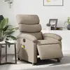 Image de vidaXL Fauteuil de massage inclinable électrique cappuccino similicuir