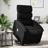 Image de vidaXL Fauteuil inclinable de massage Noir Similicuir