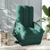Image de vidaXL Fauteuil inclinable électrique vert foncé tissu