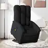 Image de vidaXL Fauteuil inclinable de massage électrique Noir Tissu