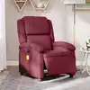 Image de vidaXL Fauteuil de massage inclinable électrique Rouge bordeaux Tissu