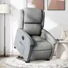 Image de vidaXL Fauteuil inclinable électrique gris clair tissu