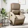 Image de vidaXL Fauteuil inclinable de massage électrique cappuccino similicuir