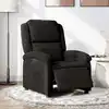 Image de vidaXL Fauteuil inclinable électrique noir velours