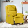 Image de vidaXL Fauteuil inclinable électrique jaune velours