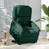 Image de vidaXL Fauteuil inclinable électrique vert foncé velours