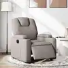 Image de vidaXL Fauteuil inclinable électrique Taupe Tissu