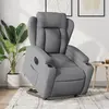 Image de vidaXL Fauteuil inclinable électrique gris clair tissu