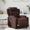 Image de vidaXL Fauteuil inclinable électrique Marron Similicuir