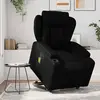 Image de vidaXL Fauteuil inclinable de massage électrique noir similicuir