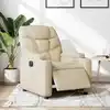 Image de vidaXL Fauteuil inclinable électrique Crème Tissu