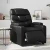 Image de vidaXL Fauteuil inclinable électrique Noir Similicuir