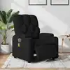 Image de vidaXL Fauteuil de massage inclinable électrique Noir Tissu