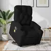 Image de vidaXL Fauteuil inclinable de massage électrique Noir Tissu