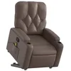 Image de vidaXL Fauteuil inclinable de Massage Marron Similicuir
