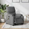 Image de vidaXL Fauteuil inclinable de massage électrique gris foncé tissu