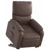 Image de vidaXL Fauteuil Inclinable, Chaise de Relaxation avec Dossier et Repose-Pied Réglables, Siège de Salon Salle de Séjour, Marron Similicuir