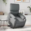 Image de vidaXL Fauteuil inclinable Gris Similicuir