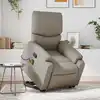 Image de vidaXL Fauteuil inclinable de massage Cappuccino Similicuir