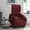 Image de vidaXL Fauteuil inclinable de massage électrique rouge bordeaux