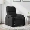 Image de vidaXL Fauteuil inclinable électrique noir tissu microfibre