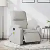Image de vidaXL Fauteuil inclinable de massage électrique gris clair