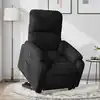 Image de vidaXL Fauteuil inclinable électrique noir tissu microfibre