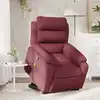 Image de vidaXL Fauteuil inclinable de massage Rouge bordeaux Tissu