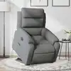 Image de vidaXL Fauteuil inclinable électrique gris foncé tissu