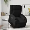 Image de vidaXL Fauteuil inclinable Noir Similicuir