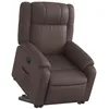 Image de vidaXL Fauteuil inclinable Marron Similicuir