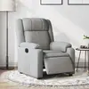 Image de vidaXL Fauteuil inclinable électrique Gris clair Tissu