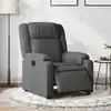 Image de vidaXL Fauteuil inclinable électrique Gris foncé Tissu