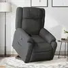 Image de vidaXL Fauteuil inclinable Gris foncé Tissu
