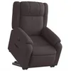 Image de Fauteuil inclinable marron foncé tissu