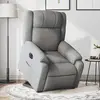 Image de vidaXL Fauteuil inclinable électrique gris clair tissu
