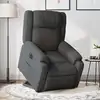 Image de vidaXL Fauteuil inclinable électrique gris foncé tissu